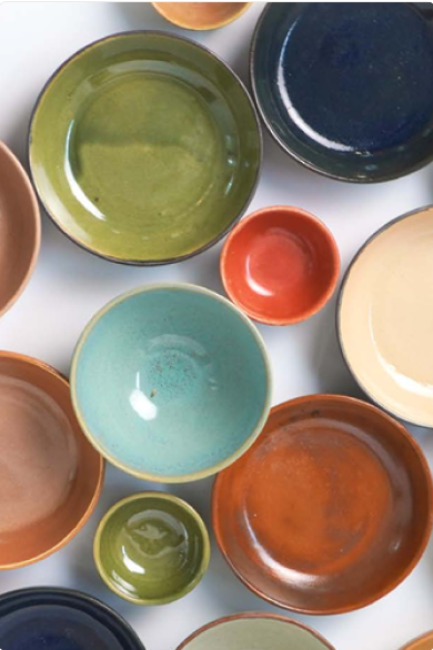Sản phẩm gốm Anh Ceramics nhiều màu